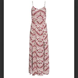 H&M Floral Slit Maxi Dress